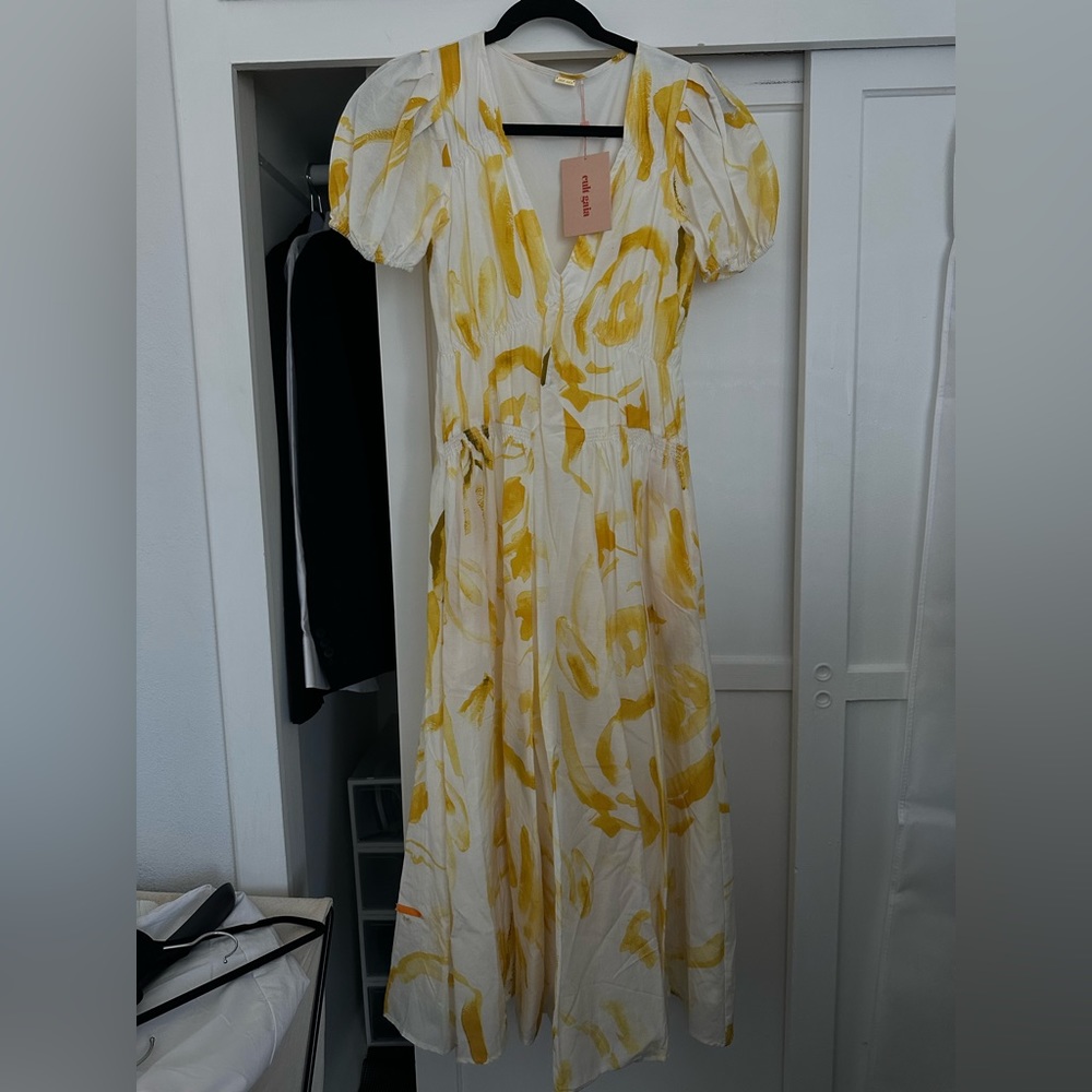 Cult Gaia Elise Dress Cotton-Silk